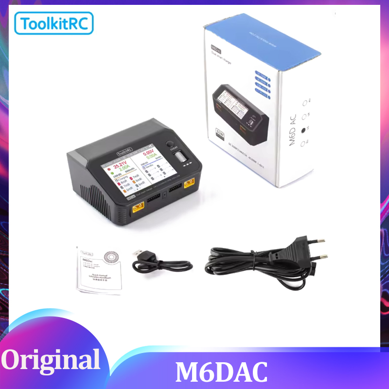 Toolkitrc M6Dac Smart Charger - ToolkitRC M6DAC Çift Kanallı Akıllı Lipo