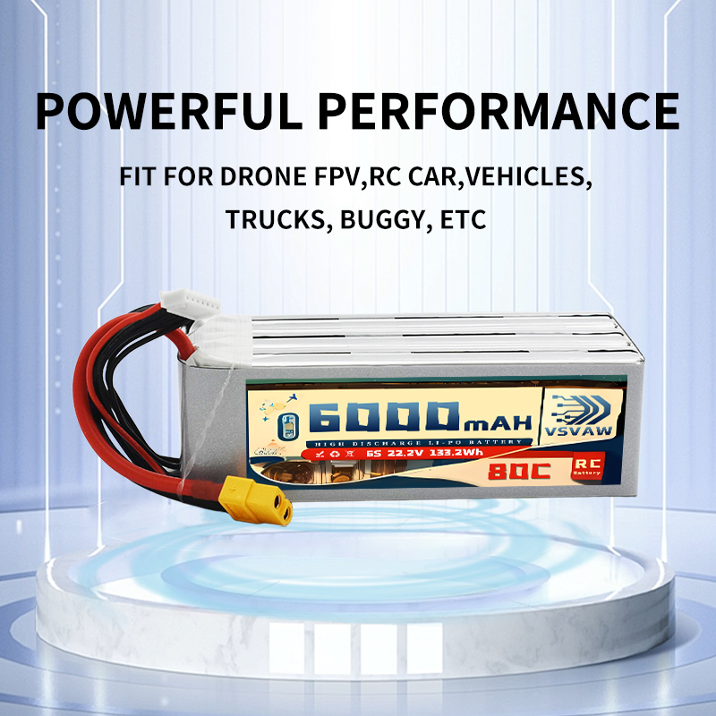 VSVAW 6S Lipo Pil 6000mAh 22.2 - 6S Lipo Battery 22.2V 5000Mah incelemesi ve fiyatı