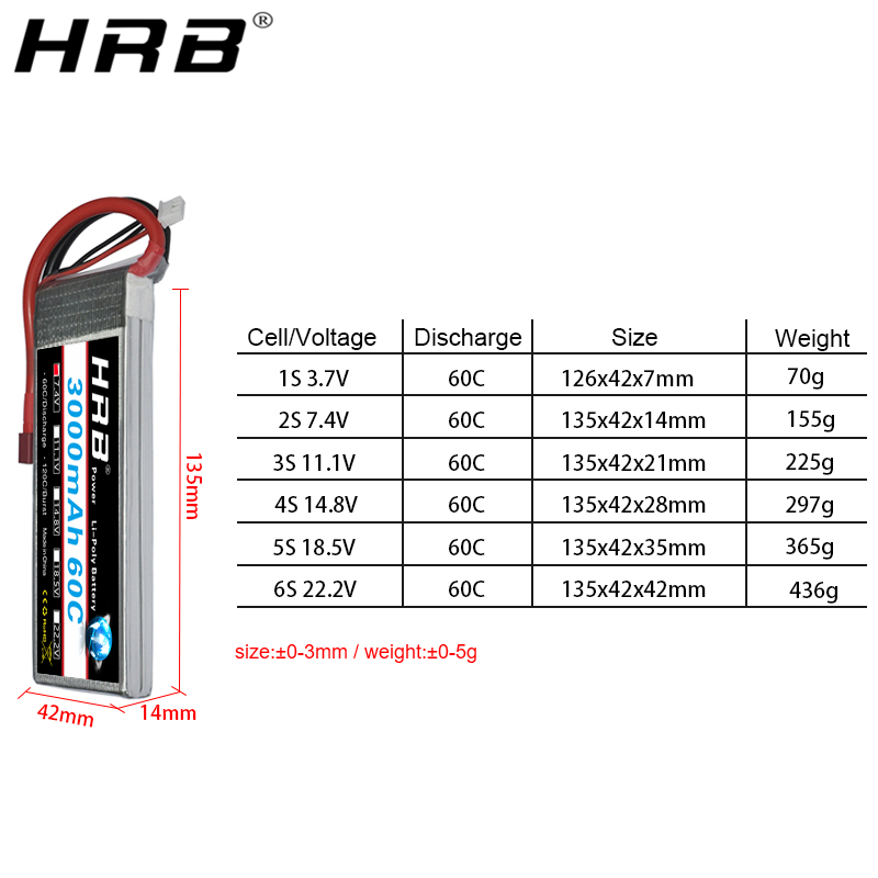 HRB lipo Pil 2S 3S 4S 6S 5S 30 - 4S Lipo Battery 14.8V 6000Mah incelemesi ve fiyatı